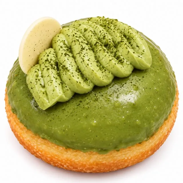 Matcha Lychee donut