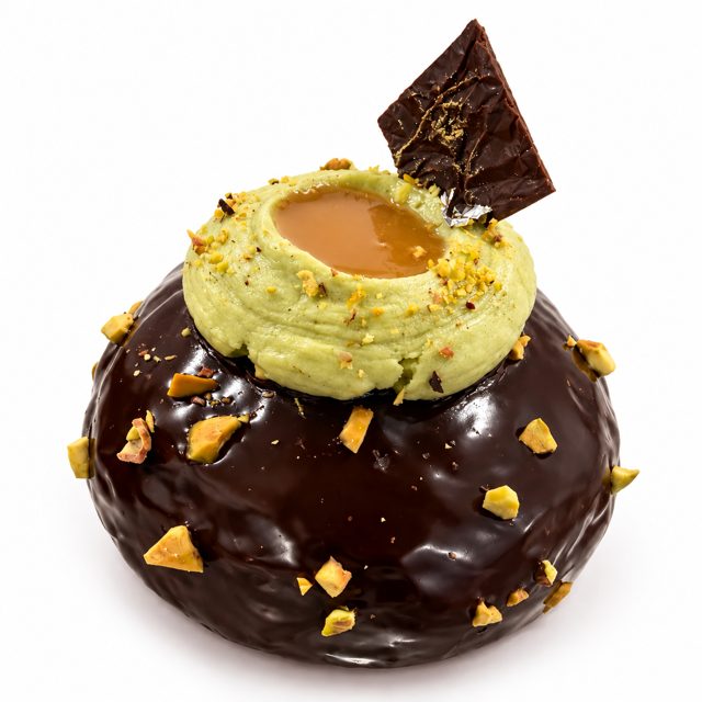 Midnight Pistachio donut