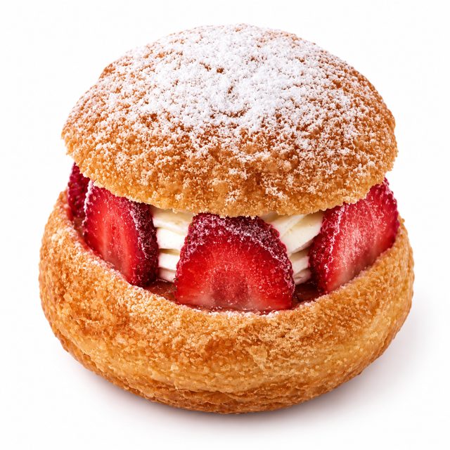 Strawberry Financier donut