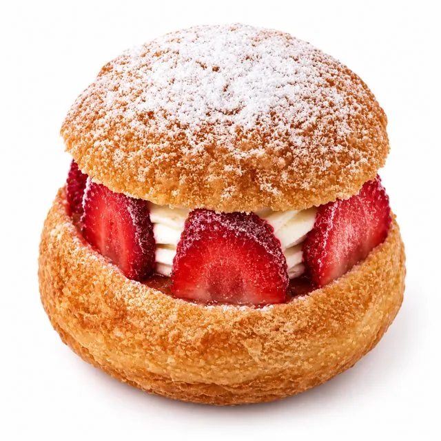 Strawberry Financier donut