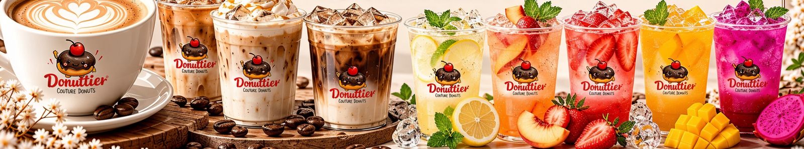 Donuttier coffees and fruit refreshers