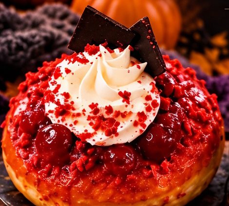 Bloody Berry Halloween donut
