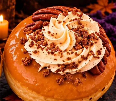 Pumpkin Spiced Curse Halloween donut