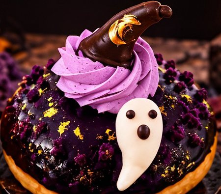 Wicked Ube Halloween donut