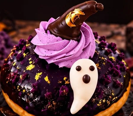 Wicked Ube Halloween donut